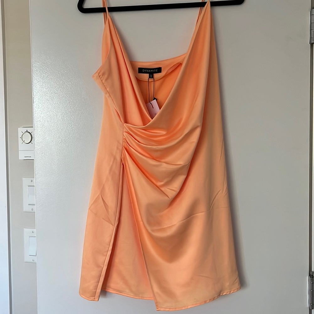 Satin mini cami dress